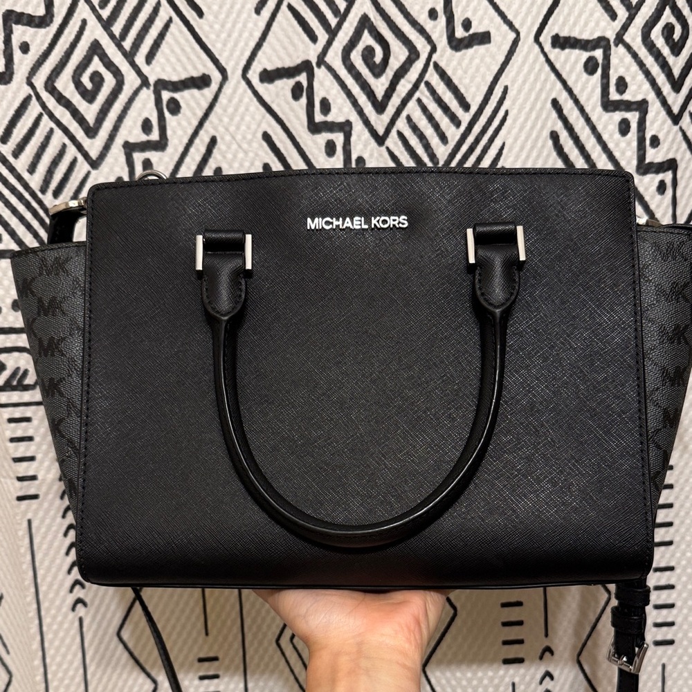 Michael Kors Black Satchel Bag